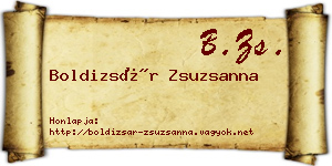 Boldizsár Zsuzsanna névjegykártya