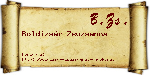 Boldizsár Zsuzsanna névjegykártya
